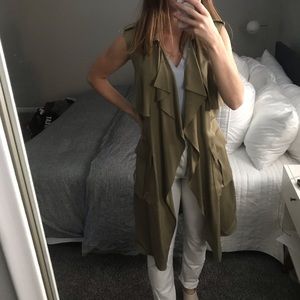 Olive Zara Trench Vest